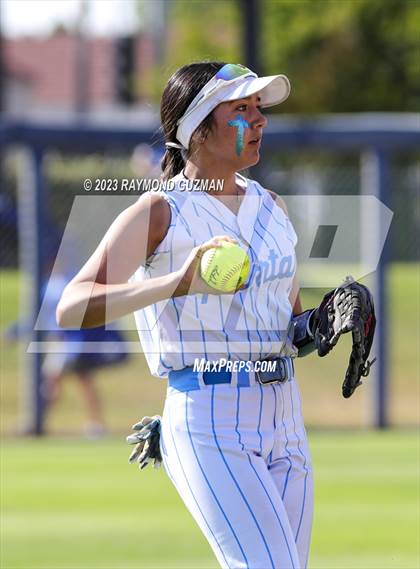 Thumbnail 1 in South @ Orcutt Academy-CIF CS Softball Championships-Division 6 photogallery.