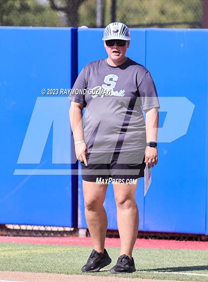 Thumbnail 3 in South @ Orcutt Academy-CIF CS Softball Championships-Division 6 photogallery.