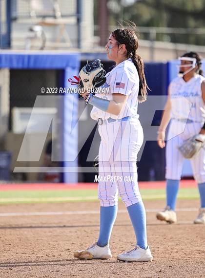 Thumbnail 3 in South @ Orcutt Academy-CIF CS Softball Championships-Division 6 photogallery.