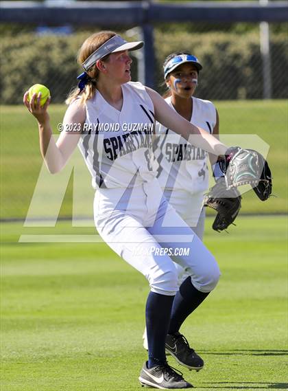 Thumbnail 3 in South @ Orcutt Academy-CIF CS Softball Championships-Division 6 photogallery.