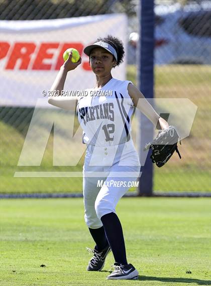 Thumbnail 3 in South @ Orcutt Academy-CIF CS Softball Championships-Division 6 photogallery.