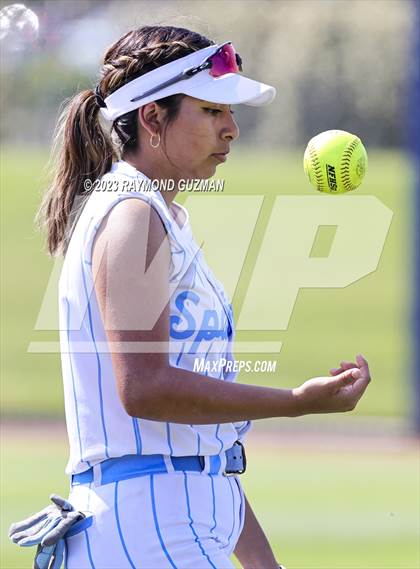 Thumbnail 2 in South @ Orcutt Academy-CIF CS Softball Championships-Division 6 photogallery.