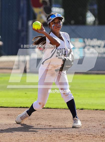 Thumbnail 2 in South @ Orcutt Academy-CIF CS Softball Championships-Division 6 photogallery.