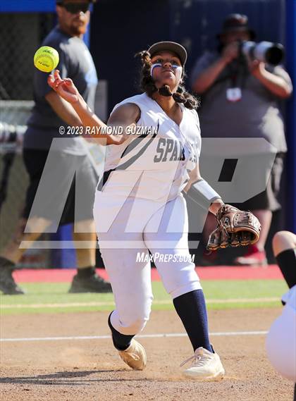 Thumbnail 3 in South @ Orcutt Academy-CIF CS Softball Championships-Division 6 photogallery.