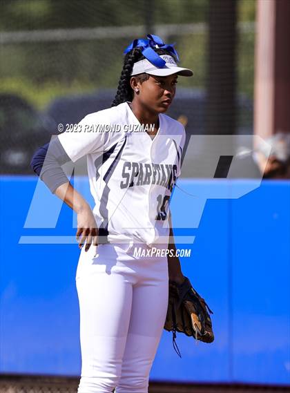 Thumbnail 2 in South @ Orcutt Academy-CIF CS Softball Championships-Division 6 photogallery.