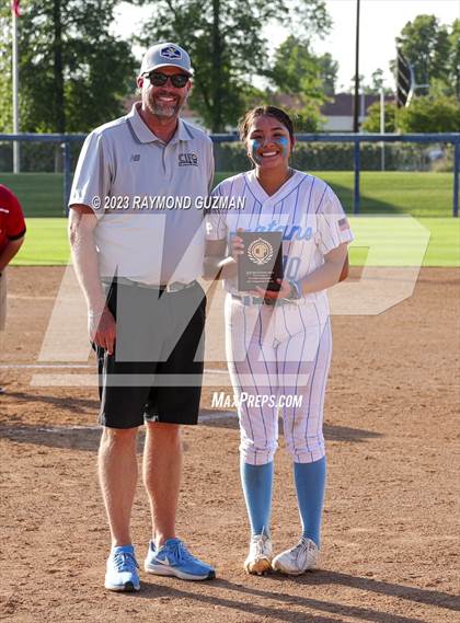 Thumbnail 1 in South @ Orcutt Academy-CIF CS Softball Championships-Division 6 photogallery.