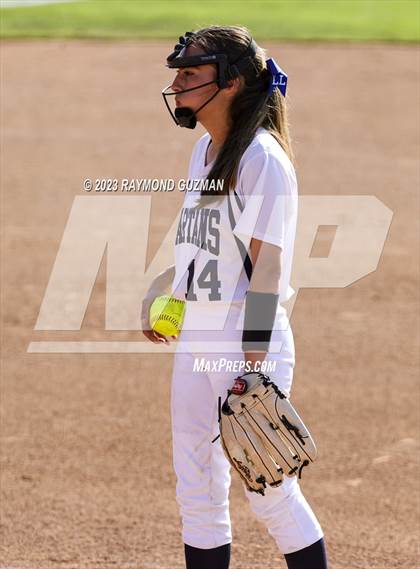 Thumbnail 3 in South @ Orcutt Academy-CIF CS Softball Championships-Division 6 photogallery.