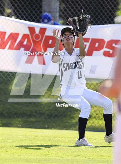 Thumbnail 1 in South @ Orcutt Academy-CIF CS Softball Championships-Division 6 photogallery.