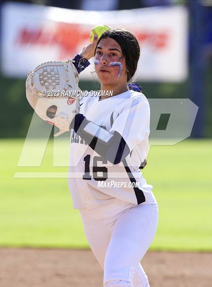 Thumbnail 1 in South @ Orcutt Academy-CIF CS Softball Championships-Division 6 photogallery.