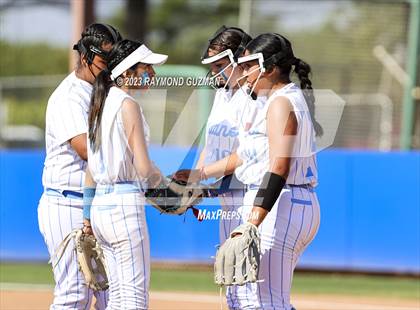 Thumbnail 1 in South @ Orcutt Academy-CIF CS Softball Championships-Division 6 photogallery.