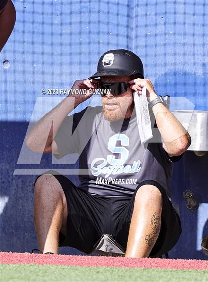 Thumbnail 1 in South @ Orcutt Academy-CIF CS Softball Championships-Division 6 photogallery.