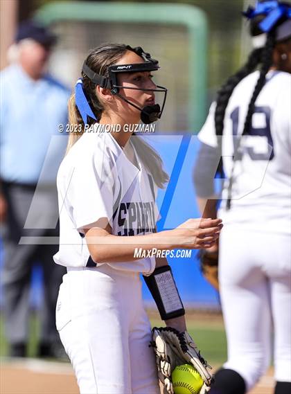 Thumbnail 1 in South @ Orcutt Academy-CIF CS Softball Championships-Division 6 photogallery.