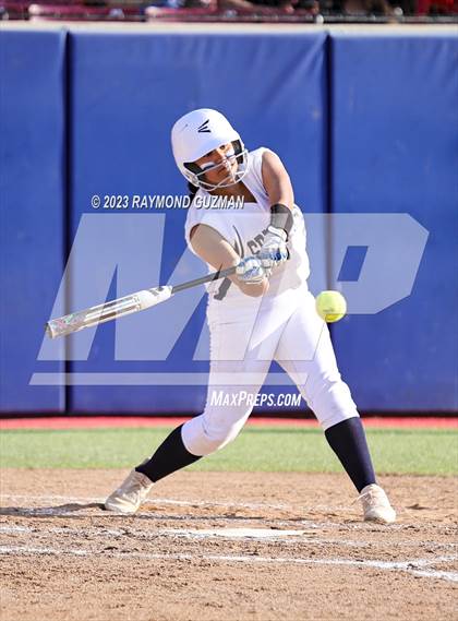 Thumbnail 3 in South @ Orcutt Academy-CIF CS Softball Championships-Division 6 photogallery.