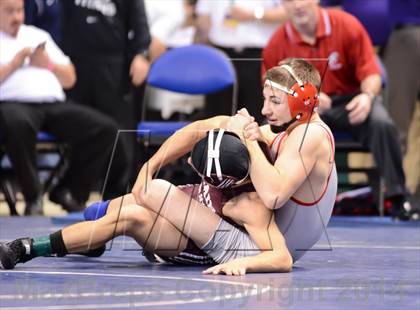 Thumbnail 1 in NCHSAA Individual Wrestling 1A Quarterfinals photogallery.