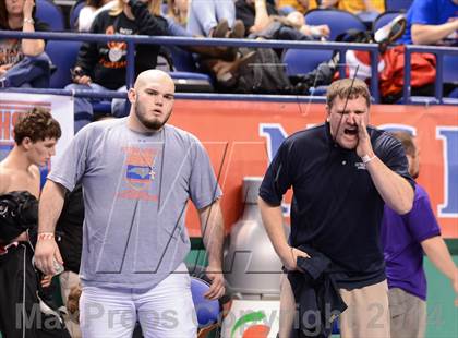 Thumbnail 3 in NCHSAA Individual Wrestling 1A Quarterfinals photogallery.