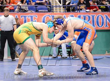 Thumbnail 2 in NCHSAA Individual Wrestling 1A Quarterfinals photogallery.