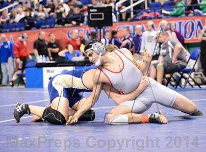 Thumbnail 1 in NCHSAA Individual Wrestling 1A Quarterfinals photogallery.