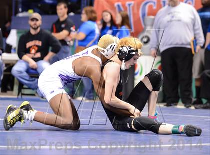 Thumbnail 1 in NCHSAA Individual Wrestling 1A Quarterfinals photogallery.