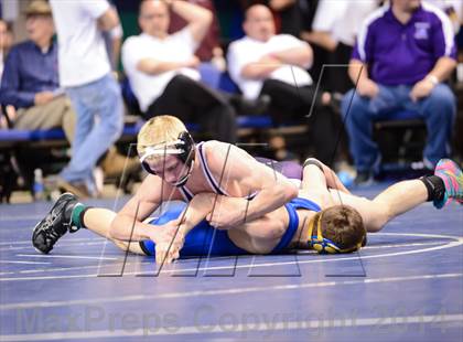 Thumbnail 1 in NCHSAA Individual Wrestling 1A Quarterfinals photogallery.