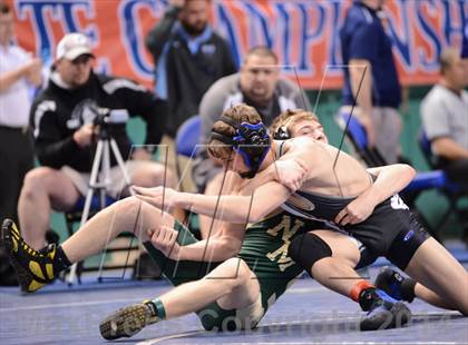 Thumbnail 1 in NCHSAA Individual Wrestling 1A Quarterfinals photogallery.
