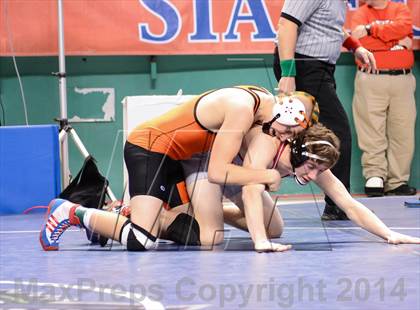 Thumbnail 3 in NCHSAA Individual Wrestling 1A Quarterfinals photogallery.