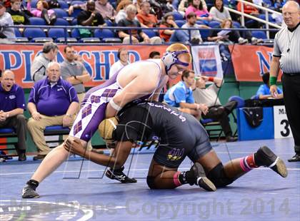 Thumbnail 2 in NCHSAA Individual Wrestling 1A Quarterfinals photogallery.