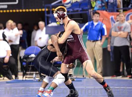 Thumbnail 2 in NCHSAA Individual Wrestling 1A Quarterfinals photogallery.