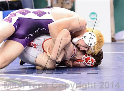 Thumbnail 1 in NCHSAA Individual Wrestling 1A Quarterfinals photogallery.