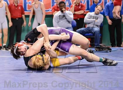 Thumbnail 1 in NCHSAA Individual Wrestling 1A Quarterfinals photogallery.