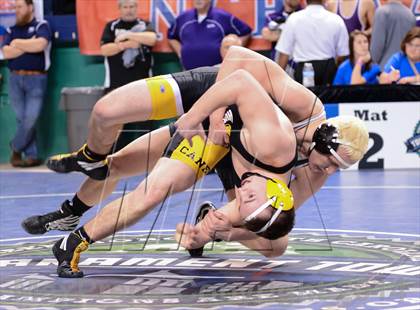 Thumbnail 1 in NCHSAA Individual Wrestling 1A Quarterfinals photogallery.