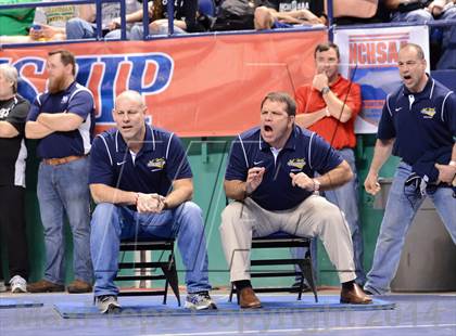 Thumbnail 3 in NCHSAA Individual Wrestling 1A Quarterfinals photogallery.
