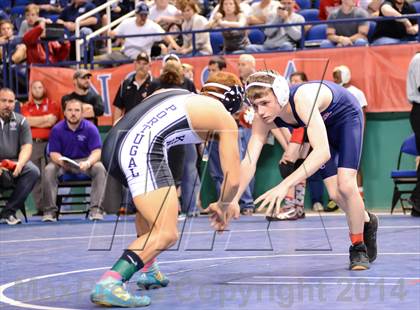 Thumbnail 2 in NCHSAA Individual Wrestling 1A Quarterfinals photogallery.