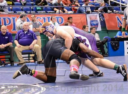Thumbnail 1 in NCHSAA Individual Wrestling 1A Quarterfinals photogallery.