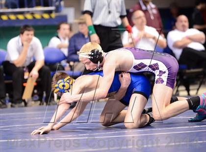 Thumbnail 2 in NCHSAA Individual Wrestling 1A Quarterfinals photogallery.