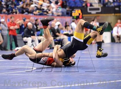 Thumbnail 1 in NCHSAA Individual Wrestling 1A Quarterfinals photogallery.