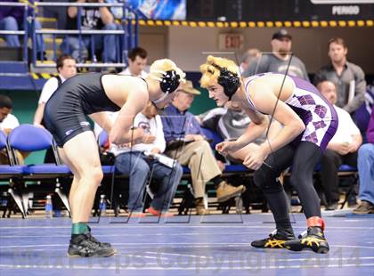 Thumbnail 2 in NCHSAA Individual Wrestling 1A Quarterfinals photogallery.