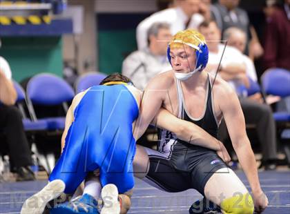 Thumbnail 1 in NCHSAA Individual Wrestling 1A Quarterfinals photogallery.