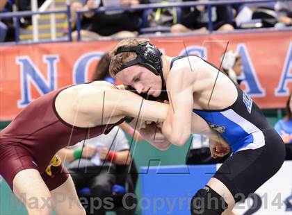 Thumbnail 2 in NCHSAA Individual Wrestling 1A Quarterfinals photogallery.