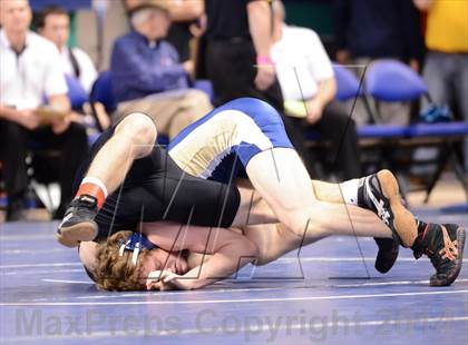Thumbnail 1 in NCHSAA Individual Wrestling 1A Quarterfinals photogallery.