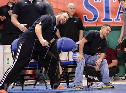 Thumbnail 1 in NCHSAA Individual Wrestling 1A Quarterfinals photogallery.