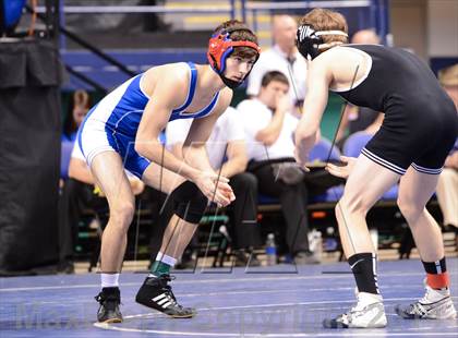 Thumbnail 2 in NCHSAA Individual Wrestling 1A Quarterfinals photogallery.