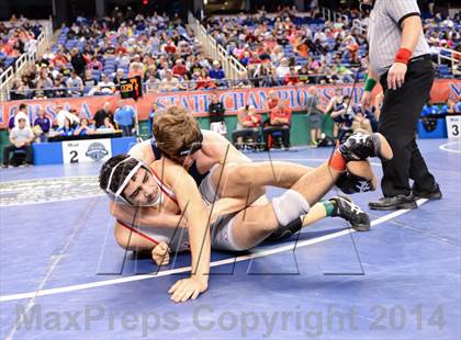 Thumbnail 2 in NCHSAA Individual Wrestling 1A Quarterfinals photogallery.
