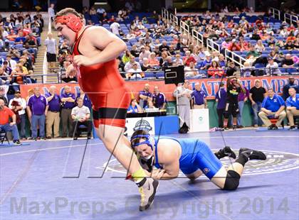 Thumbnail 2 in NCHSAA Individual Wrestling 1A Quarterfinals photogallery.