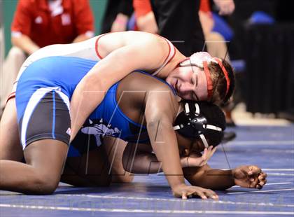 Thumbnail 2 in NCHSAA Individual Wrestling 1A Quarterfinals photogallery.