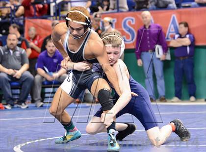 Thumbnail 1 in NCHSAA Individual Wrestling 1A Quarterfinals photogallery.