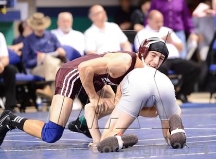 Thumbnail 3 in NCHSAA Individual Wrestling 1A Quarterfinals photogallery.