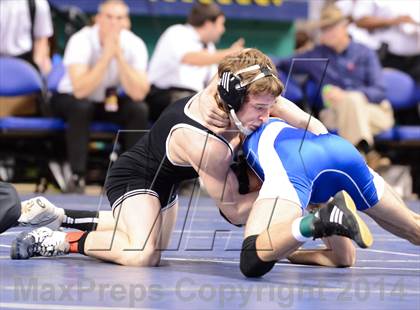 Thumbnail 2 in NCHSAA Individual Wrestling 1A Quarterfinals photogallery.