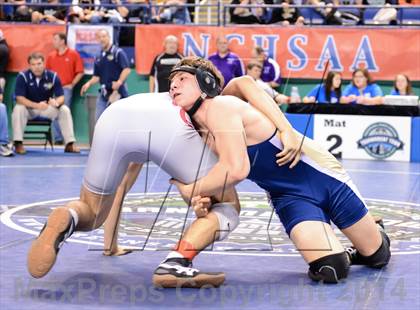 Thumbnail 2 in NCHSAA Individual Wrestling 1A Quarterfinals photogallery.