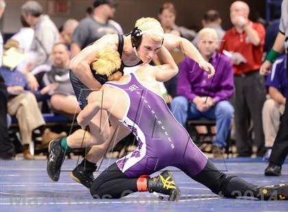 Thumbnail 2 in NCHSAA Individual Wrestling 1A Quarterfinals photogallery.