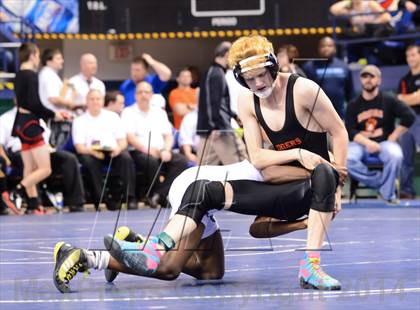 Thumbnail 2 in NCHSAA Individual Wrestling 1A Quarterfinals photogallery.